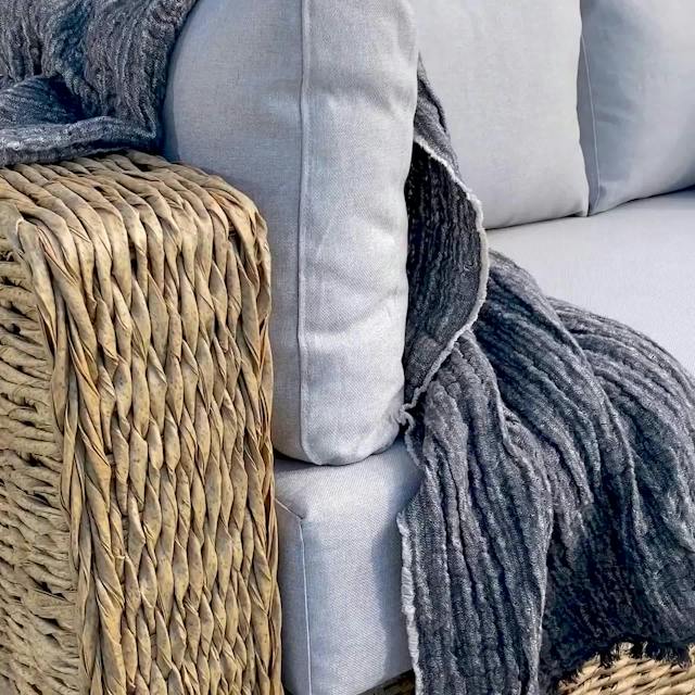 Capra Wicker & Beach Sand Fabric Outdoor Corner Sectional | Article