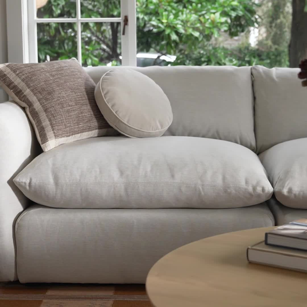 Leigh Ivory White Modular Corner Sectional | Article
