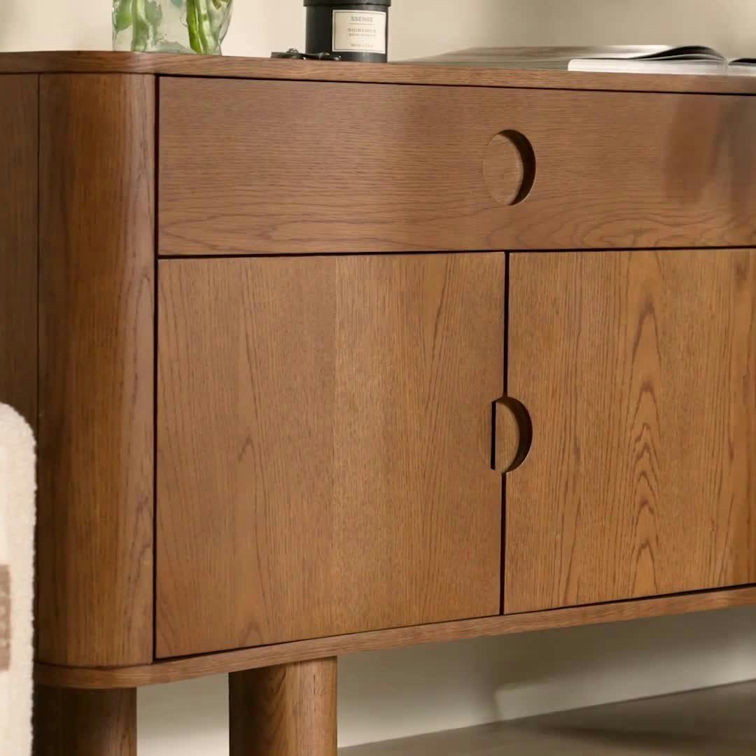 Adel Smoked Oak Scandinavian Sideboard, FKA Muhly | Article