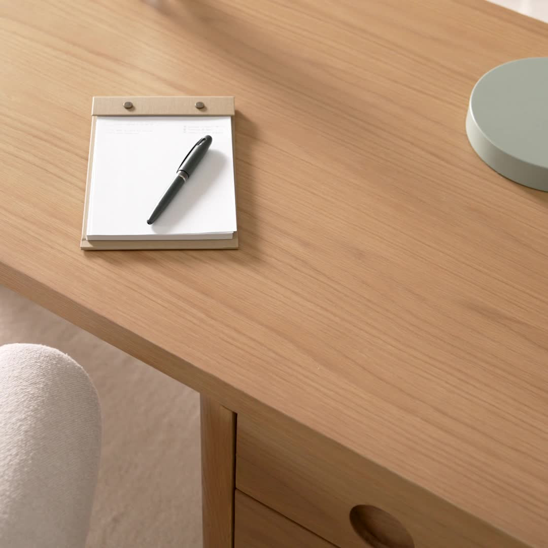 Adel 66.5" Desk - White Oak