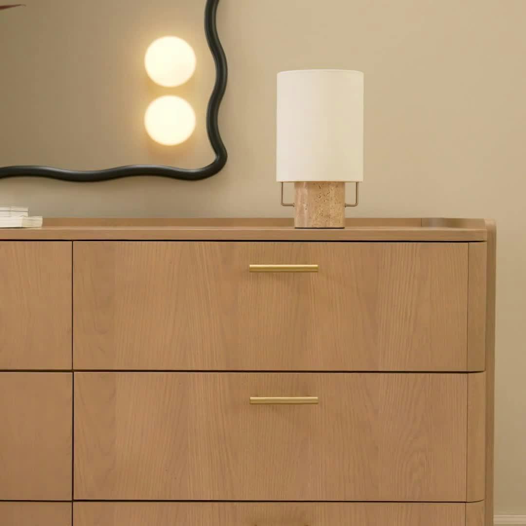 Miila White Oak 6-Drawer Double Dresser | Article Miila White Oak 6-Drawer Double Dresser | Article